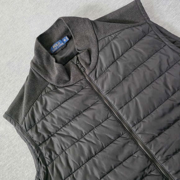 Polo Ralph Lauren Puffer Vest Men Big & Tall 3XB Black Full Zip Quilted